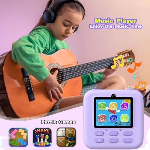 masterbee Kid Camera Instant Print Photo, Birthday Gifts for Girls and Boys, Kids Digital Camera Toys, 1080P HD Video, 3 4 5 6 7 8 9 10 11 12 Year Old Boy Gifts/Girl Gifts - Image 6