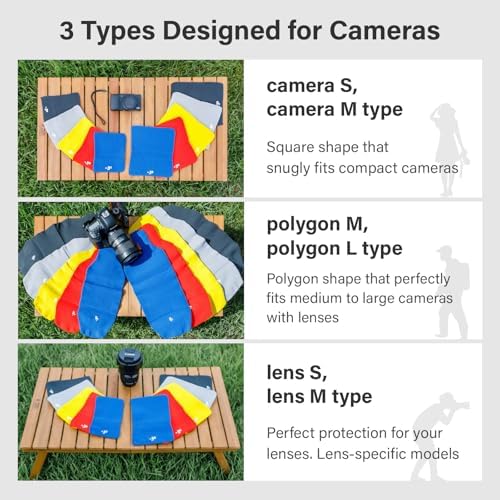 Camera Cover, Square W, Made in Japan, S size, Blue - Image 5