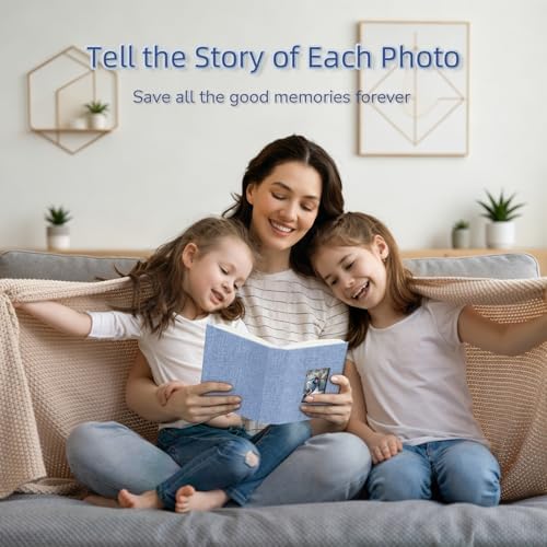 popotop Photo Album 4x6-200 Photos Photo Books with 200 Horizontal Pockets,Linen Cover Albums for Family Wedding Anniversary Baby Vacation Pictures - Image 6