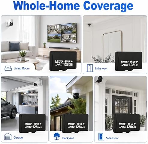 5-Pack 128GB Micro SD Card for Dashcam & Security Cam U3 V30 A1 - Image 3