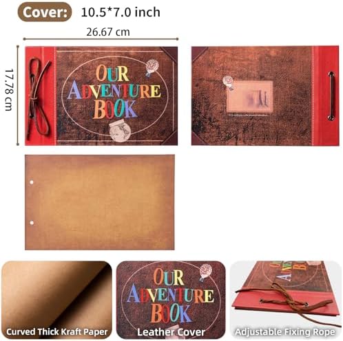 Our Adventure Book Scrapbook Photo Album, Personalized Gifts 10.5*7 - Image 3