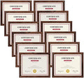 Giftgarden 8.5x11 Picture Frame Brown Set of 12, Multi Rustic Walnut Wood-Color 8.5 x 11 Frames Bulk for Award Certificate Document Diploma, Wall or Tabletop Display by Giftgarden