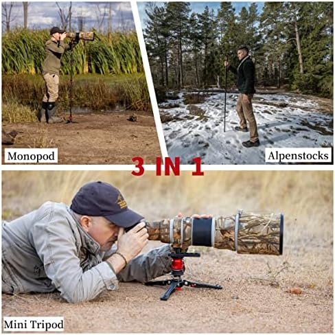 IFOOTAGE Cobra 3 C180F-P Carbon Fiber Video Monopod with Pedal Locking Control, Professional Photography Monopod Suitable for SLR Cameras and Camcorders (71") - Image 5