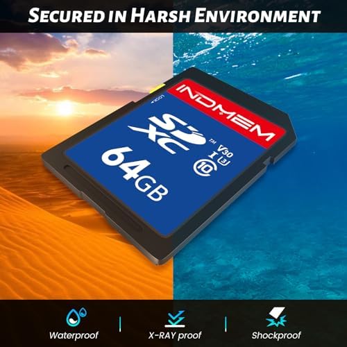 SD Card 64GB, 8-Pack UHS-I Class 10 MLC Flash Memory Card, High-Speed Secure Digital Cards for Cameras, Trail Camera DSLR, Action Cams - Reliable Storage - Image 5