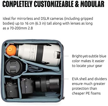 Shimoda Core Unit Medium DSLR V2 Modular Camera Insert, Deep EVA Divider System for Gripped Mirrorless/DSLR Bodies up to 6.7 in. (17cm) Tall, Side-Access Compatible Outdoor Adventure Pack Storage - Image 3
