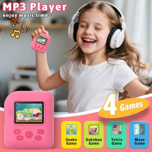 Okaloka Kids Instant Print Camera Toys,1080P HD Toddler Digital Video Camera,Christmas Birthday Gifts for Girls Boys Age 3-12 Year Old - TF Card Included (Red) - Image 5