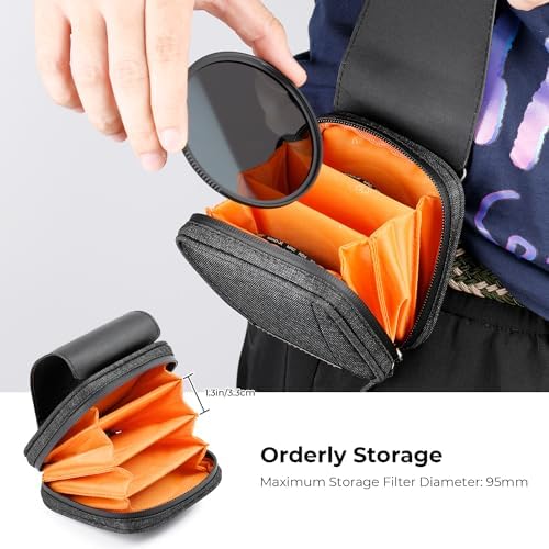 K&F CONCEPT 4 in 1 Basic Model Lens Filter Pouch Up to 95mm - Image 3