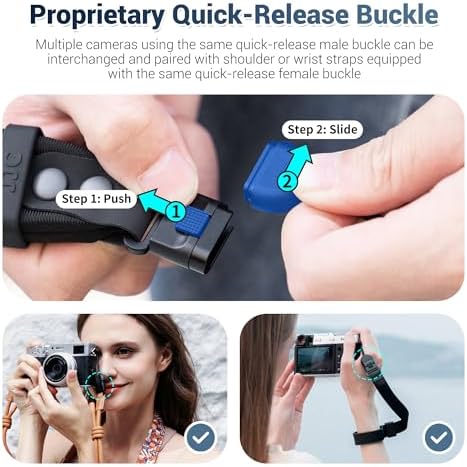 Upgraded Quick Release Soft Neoprene Camera Hand Strap for Canon R50V RX10V - Image 4