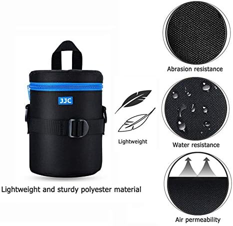 JJC Camera Lens Case Pouch, Padded Bag Fits Lens up to 3.9 x 6.5 (D x L) - Image 3