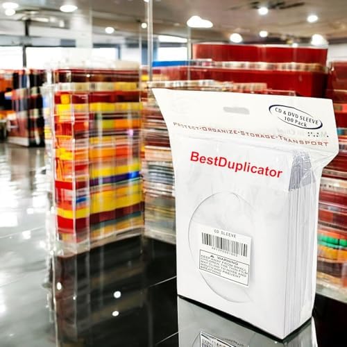 BestDuplicator White CD/DVD Paper Sleeves, 400 Pack - Image 6