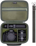 Small Camera Case Bag for Canon EOS Rebel T7/R50//R100 DSLR Camera Green by LTGEM