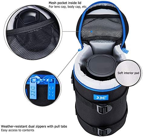 JJC Deluxe Lens Case Pouch Bag for Camera Lens Below 4.3" x 8.8"(D x L) - Image 4