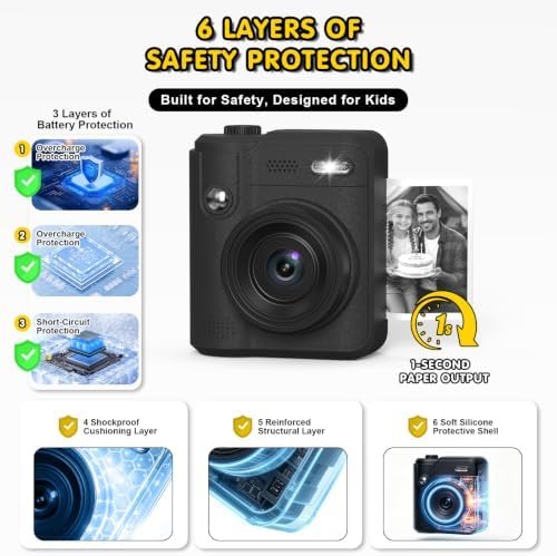 Gofunly Kids Camera Instant Print: Birthday Gifts for Age 4-10 Girls Boys - Image 2