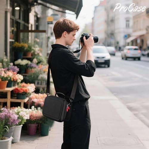 ProCase Hard Shell Digital Camera Case for Canon Rebel T7 -Black - Image 2