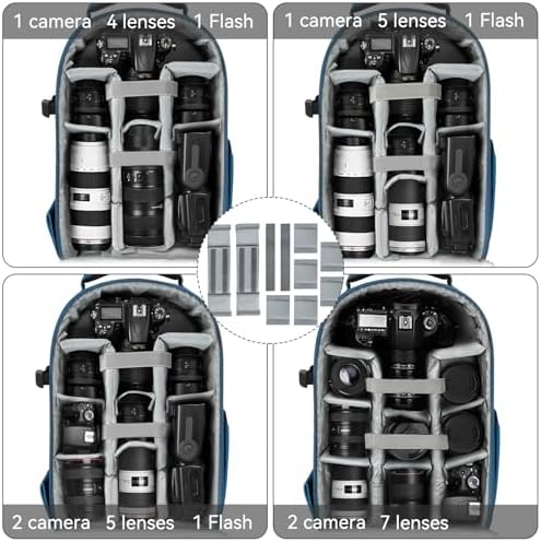 TORIBIO Large Hardshell Camera Backpack DSLR/SLR/Mirrorless Photography Bag - Image 3