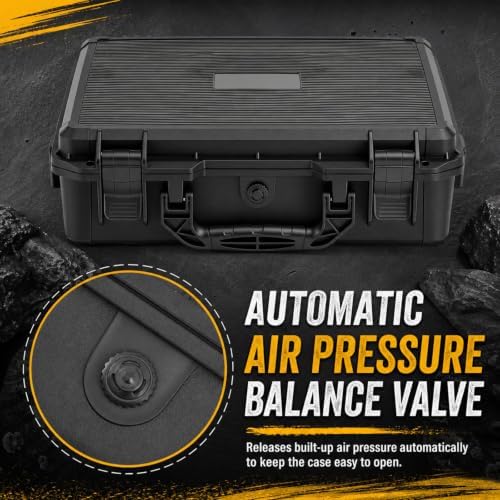 Relaxweex Waterproof Hard Case with Custom Foam, 16.54 x 14.17 x 6.06 Inch - Image 6