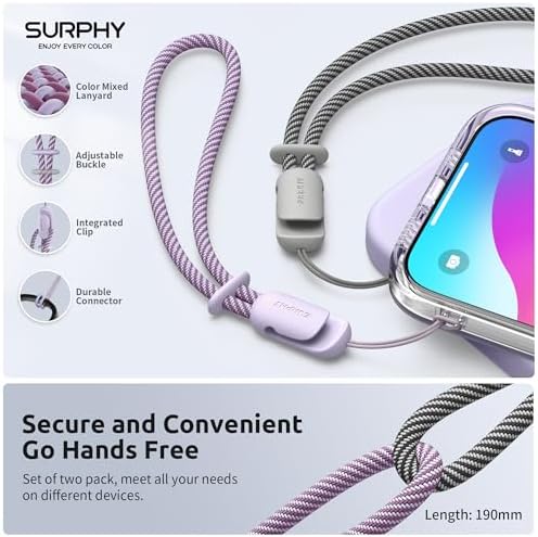 SURPHY 2 Pack Phone Lanyard, Phone Wrist Strap for Case, Camera Wrist Strap - Image 4