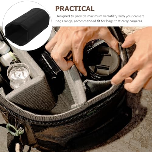 Cabilock 2-Pack Padded Camera Bag Dividers – Shockproof Fleece-Lined Organizer Inserts for DSLR/Mirrorless Backpacks, Protective Partitions for Lenses & Accessories (10.6" x 4.7", Black) - Image 5