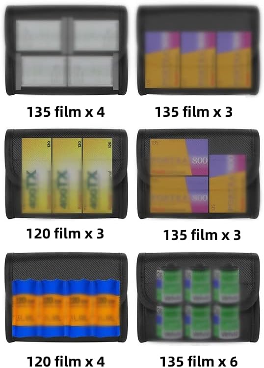 Camera Film Storage Bag with Anti-X-Ray Shielding Lead Function, Nylon Film Protective Bag - Image 3