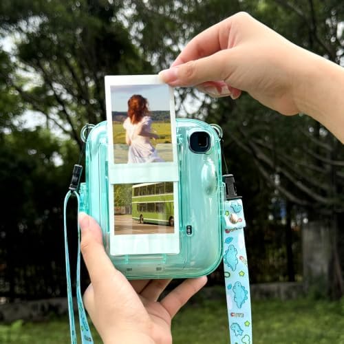 Clear Case for Fujifilm Instax Mini 13 Instant Camera, Clear Green - Image 4