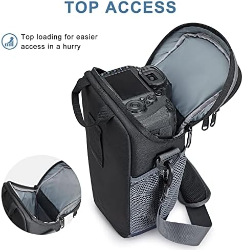 S-ZONE Camera Bag DSLR/SLR Waterproof Camera Case for Photographers Holster Compatible with Nikon Canon Sony - Image 5