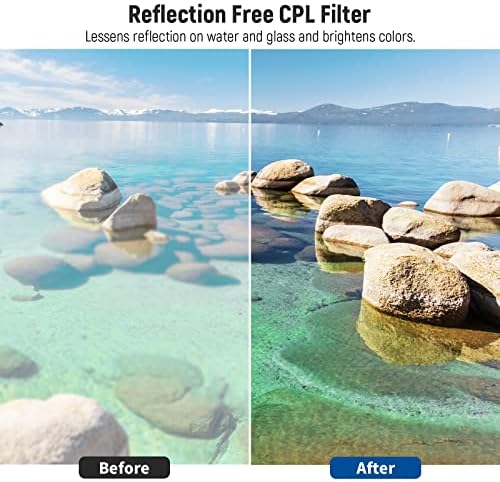 NEEWER 46mm ND Filter Pack and Lens Accessories, ND2 ND4 ND8 UV FLD CPL Filter Kit with Lens Cap - Image 3