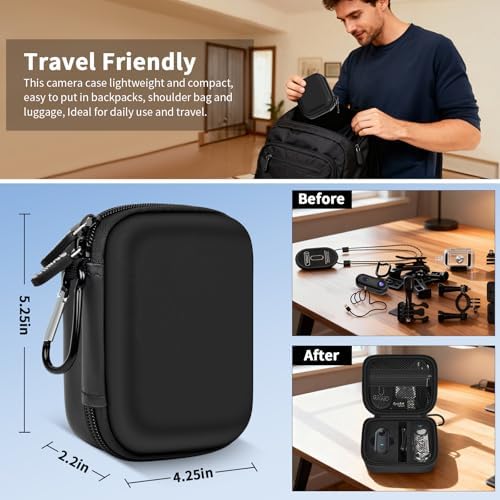 casmilee Hard Mini Body Camera Case for Thumb Action Cam, Box Only - Image 4
