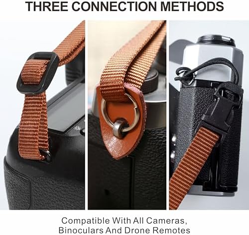 Padwa Lifestyle Tan Top Leather Camera Strap - 1.77" Wide Full Grain Cowhide Camera Straps with Soft Skin Friendly Neck & Shoulder Leather Padded Comfort for Extended Photography by Photographers - Image 6