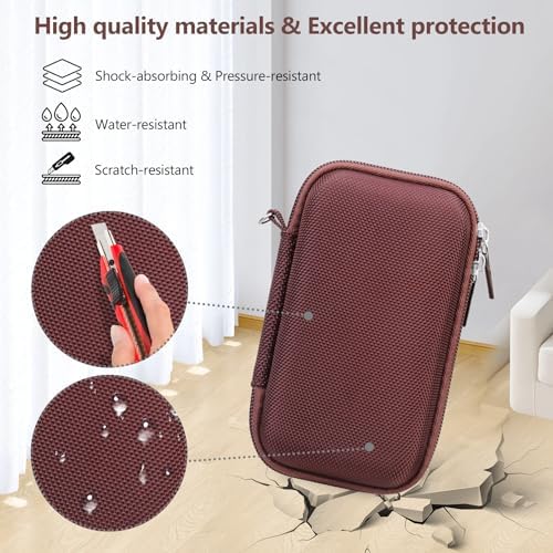 Hard Travel Case for Sony ZV-1, ZV-1F, ZV-1 II Digital Camera, Brown - Image 5