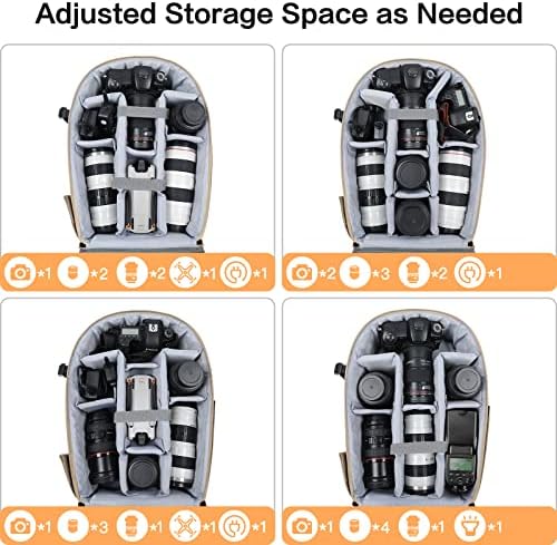 MOSISO Camera Backpack, DSLR/SLR/Mirrorless Photography Camera Bag - Image 3