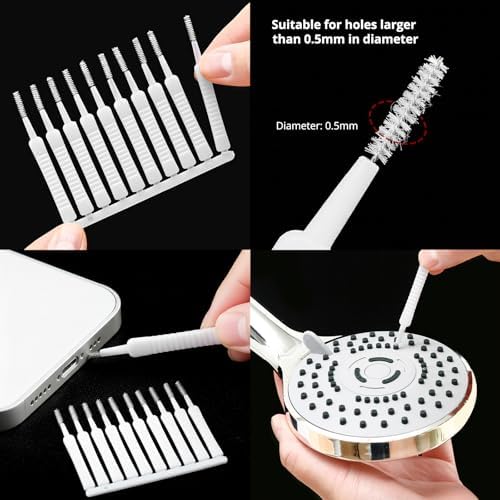 Cell Phone Cleaning Kit, iPhone Cleaning Kit for Charging Port Cleaner Keyboard Cleaning Kit for Airpods/Android/USB C/Earbuds/Laptop/iPad/Camera Lens with Stylus Pen (White, Brush Refill) - Image 2