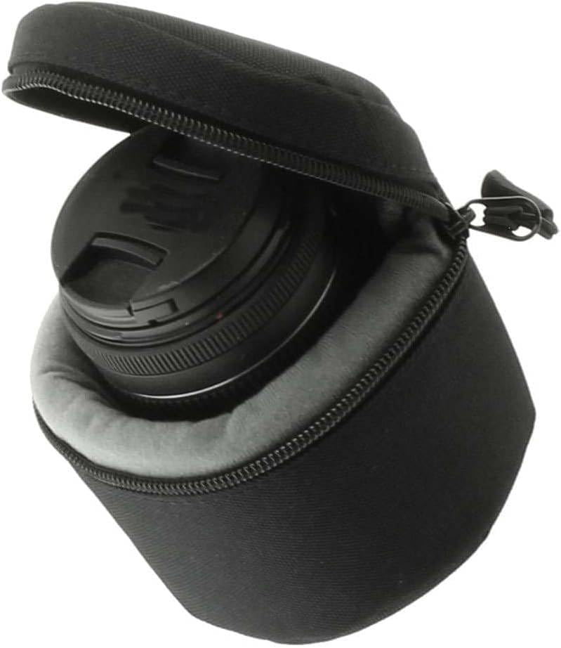 Navitech Black Water Resistant Camera Lens Protective Case Pouch - Compatible with Fujifilm XF23 mm F2 R Lens - Image 3
