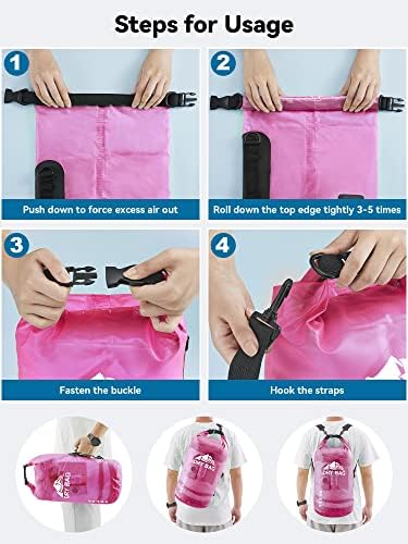 HEETA Dry Bag Waterproof Backpack with Phone Case 5L/10L/20L/30L/40L - Image 5