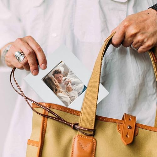 Small 4x6 Photo Album 100 Pockets Linen Cover White - Image 6