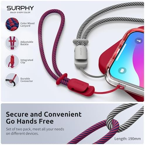 SURPHY 2 Pack Phone Lanyard, Phone Wrist Strap for Case, Camera Wrist Strap - Image 4