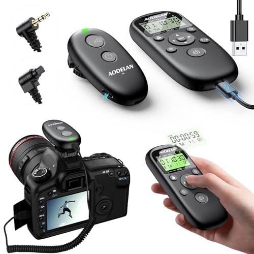 for Canon Camera Wireless Rechargeable Timer Shutter Release Remote Control by AODELAN