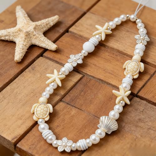 Cute Beaded Camera Wrist Strap for Phone, Digital Camera Charm Lanyard, Pearl Beaded Chain for Bag Keychain Gift - Image 3