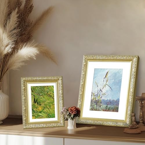 VIOLABBEY 8x10 Picture Frame Gold, Ornate Vintage Photo Frame - Image 5