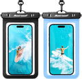 Hiearcool Waterproof Phone Pouch, Waterproof Phone Case, Black&Sky Blue by Hiearcool