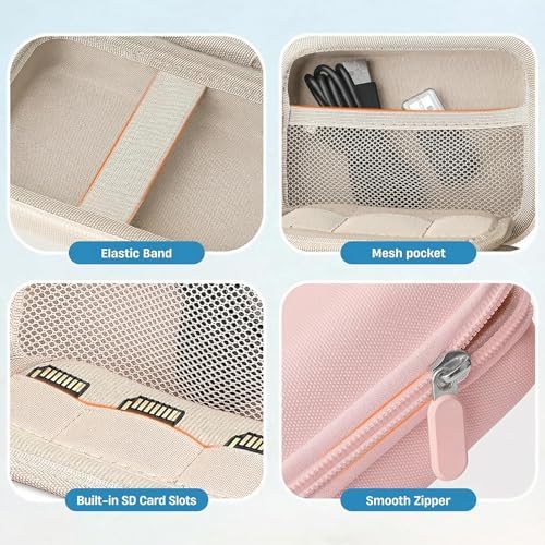 Digital Camera Case for Kodak PIXPRO FZ55/FZ45/CAMKORY, Light Pink - Image 5