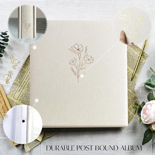 Holoary Photo Album 4x6 600 Photos 5 Pictures Per Page, 600 Pockets 4”x6” Picture Album, Linen Fabric Cover Big Picture Book for Photos, 4x6 Photo Albums for Family Weddings Travel Memories(Beige) - Image 4