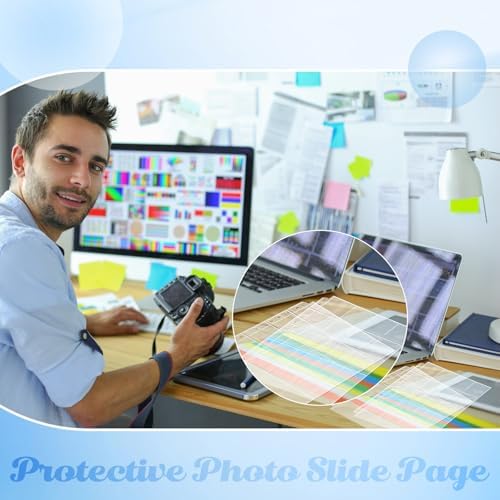 Fuyoooo 50 Pack Protective Photo Slide Pages Holds 20 35mm Slides - Image 5