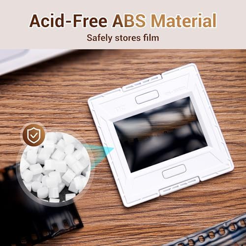 50 Pairs 35mm Slide Film Mounts to Holder 50 Sheets of Film, with Snap-in Design & Precisely Position, Premium Scanning Accessories Worked Well with Most Projectors Scanners Viewer Trays Binder Box - Image 3