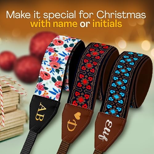 Art Tribute Custom Camera Strap Vintage Red - Add Your Text and We Make It Especially For You Get Your Own Personalized Gift Camera Strap, No Shipping Cost! - Image 3