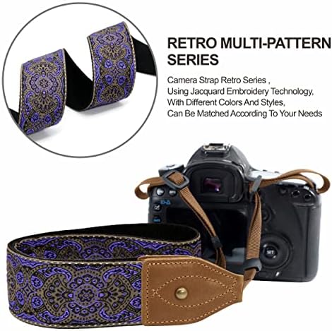 Padwa Lifestyle 2" Wide Classic Crazy Horse Art Cowhide Head Cotton Camera Straps for Photographers - Image 5