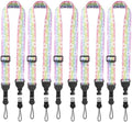 FIEIL 5 Pack Adjustable Shoulder Strap, Nylon Camera Strap, Comfortable Neck Strap for iPad, Cellphone Tablet, Camera, Laptop, Binocular, Luggage Bag (Rainbow Stars Universal Lanyard) by FIEIL