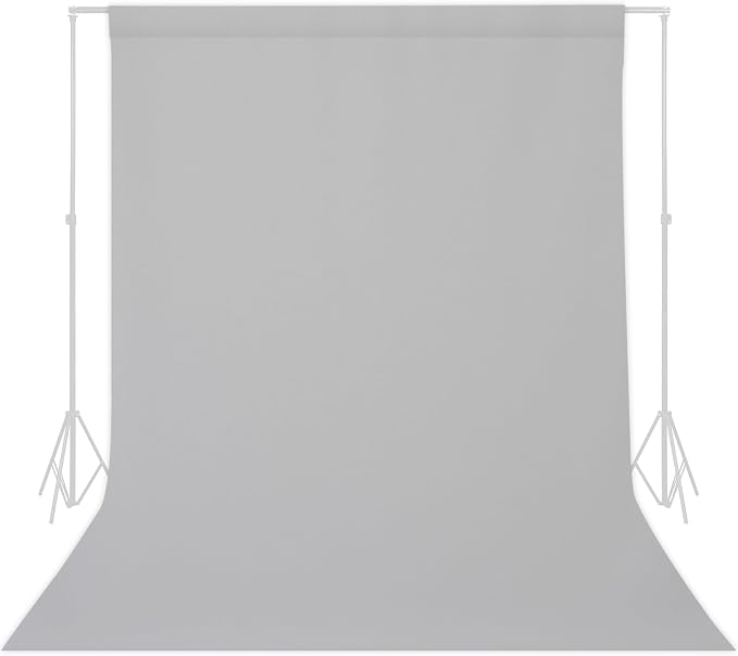TRLYC Gray Photography Backdrops 8x10 FT Seamless Background for Studio | Gray Backdrop for Photoshoot Video Backgrounds Screen Party Wrinkle-free Polyester Non-Glare Rod Pocket Easy Setup by TRLYC