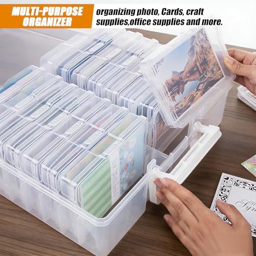 Plastic Photo Storage Box With 4×6 inch Photo Cases ,Photo Keeper - Image 3
