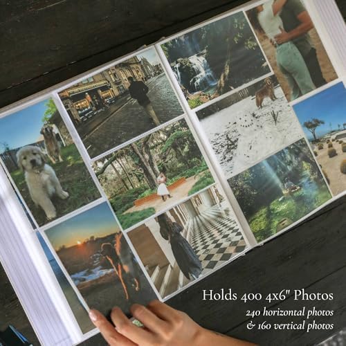 Family Photo Album 4x6 Pictures & Custom 2025 Year Large Linen Picture Book - Image 3