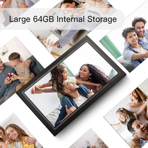 Digital Picture Frame 15.6 Inch Large Digital Photo Frame with 1920 * 1080 IPS Full HD Touchscreen, Humblestead 32GB WiFi Smart Frame Share Photos and Videos via AiMOR App, Wall Mountable - Image 6